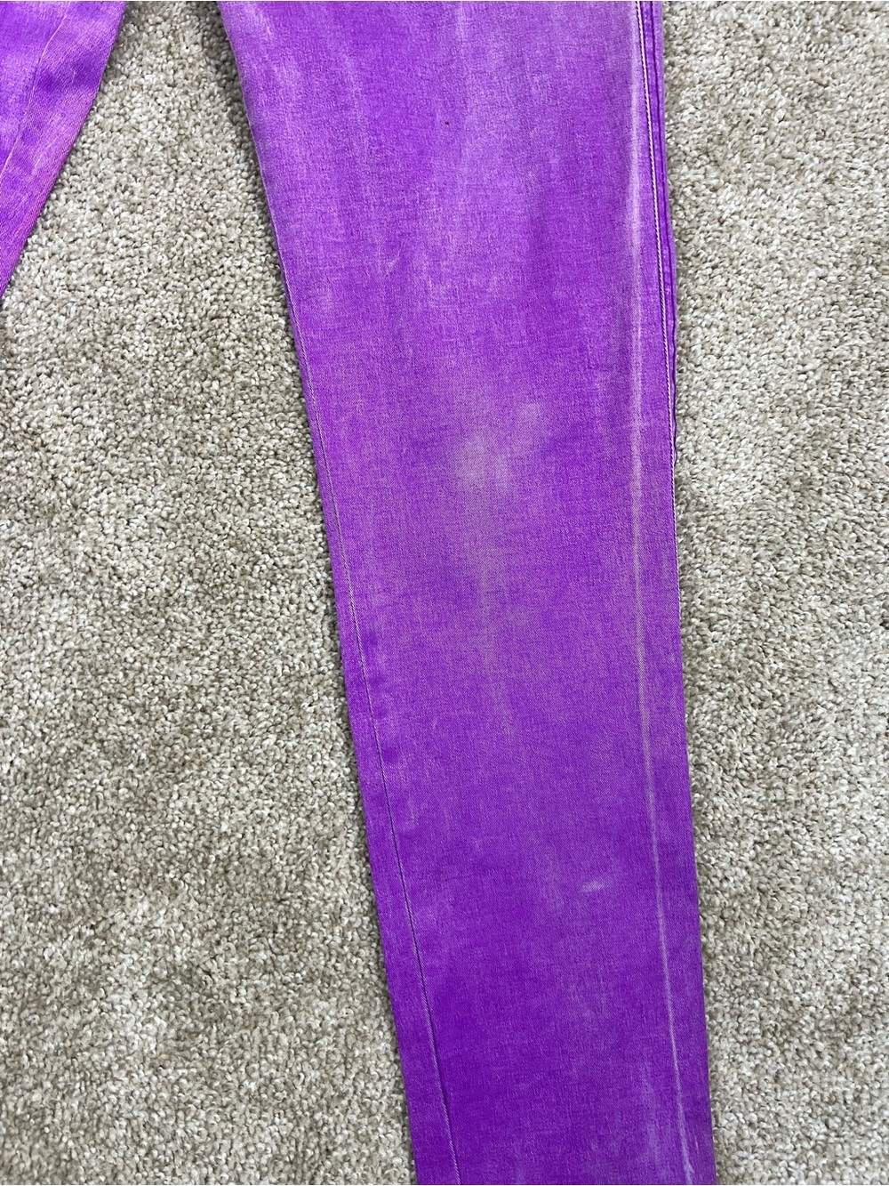 Tripp NYC Purple Coated  Skinny Jeans with Zip Pocket Accent Size 15 - Picture 5 of 16